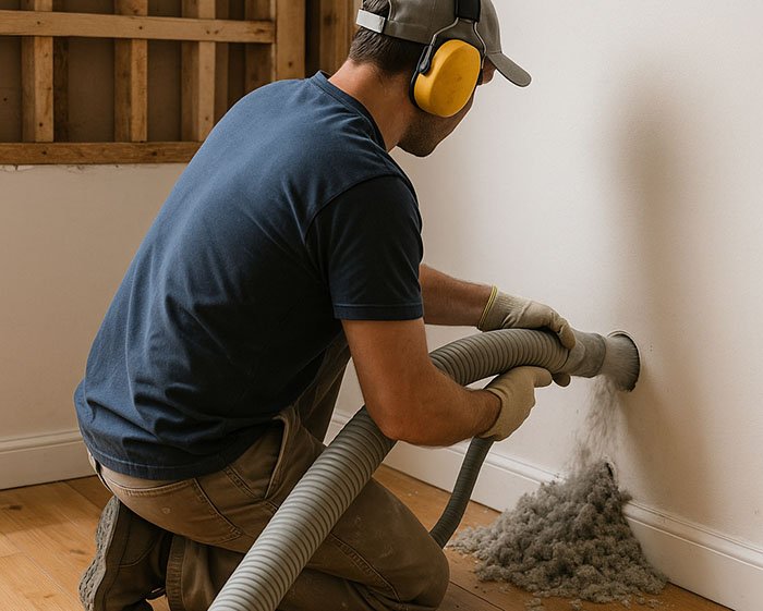 Travaux d'insufflation sols